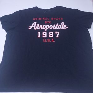 Aeropostale Black Tee Shirt Y2K